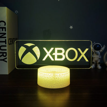 3D Visual Gaming Night Light with Controller Design
