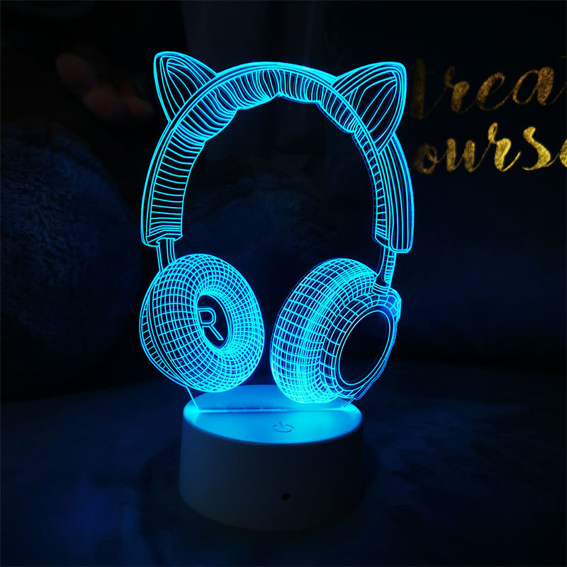 3D Visual Gaming Night Light with Controller Design