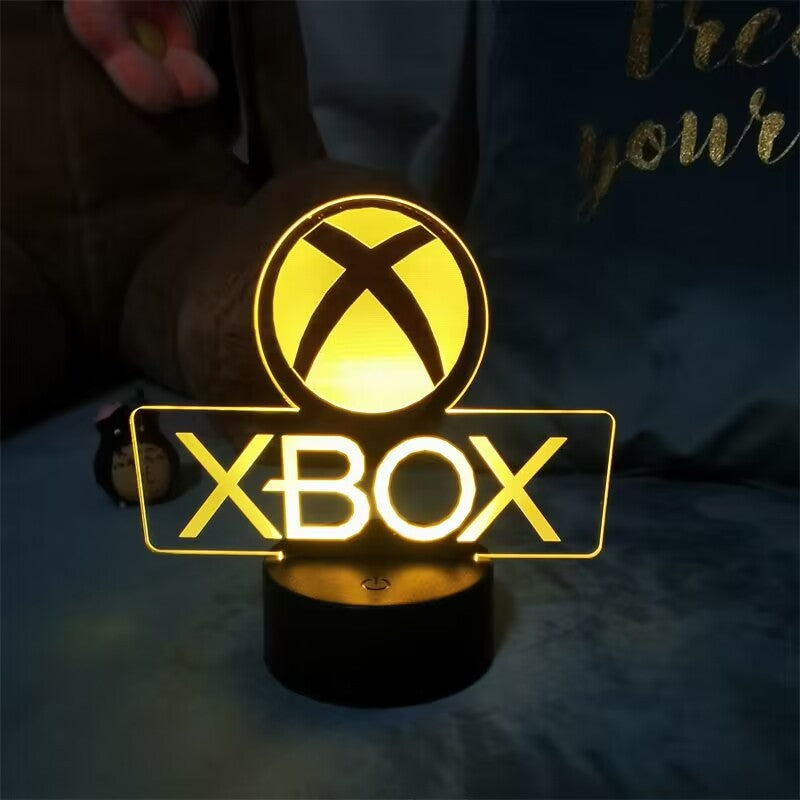 3D Visual Gaming Night Light with Controller Design