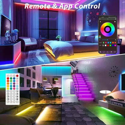 Color RGB 5050 LED Strip Bluetooth Tape With Music Sync