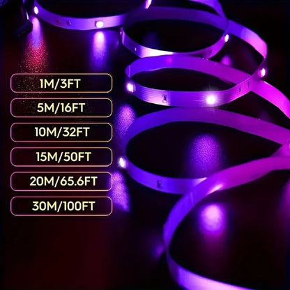 Color RGB 5050 LED Strip Bluetooth Tape With Music Sync