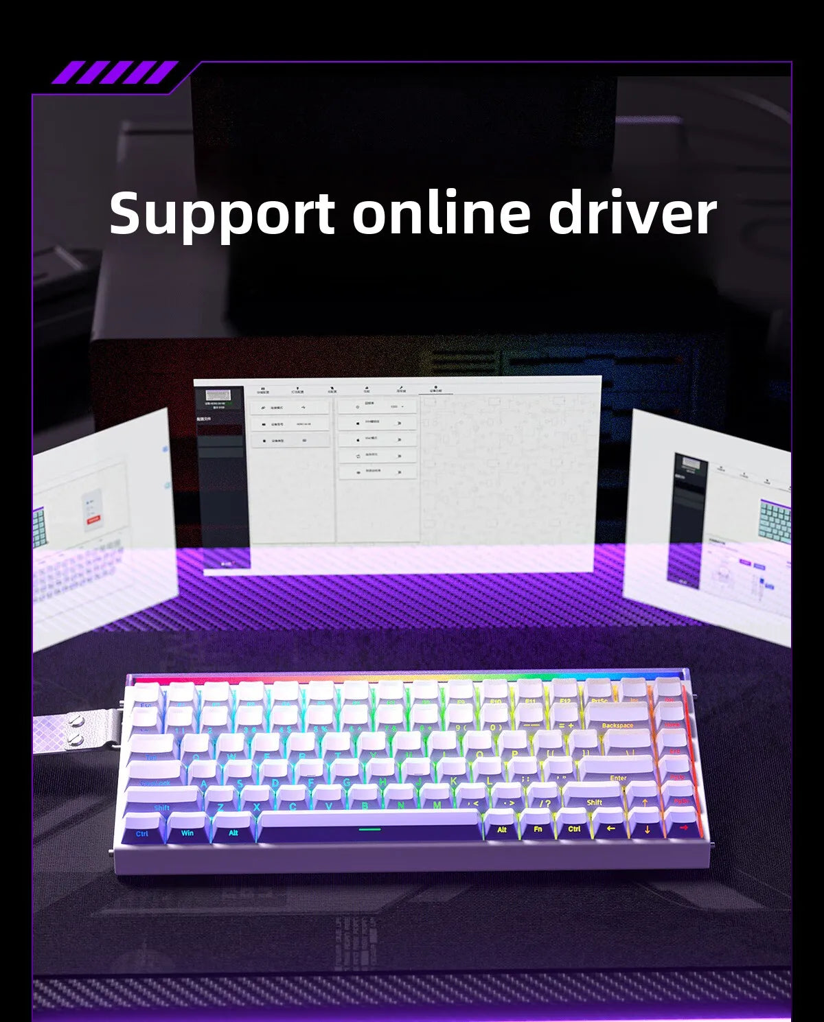 AULA HERO 84HE Keyboard + SC580 Mouse Bundle