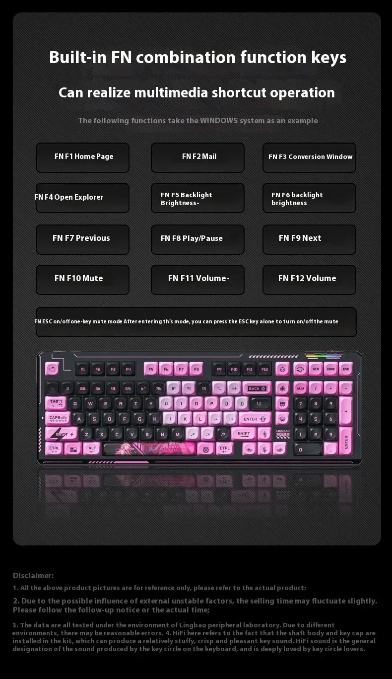 AULA LINGBAO K98 PRO Mechanical Keyboard