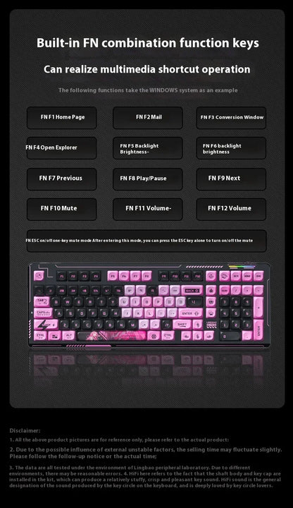 AULA LINGBAO K98 PRO Mechanical Keyboard