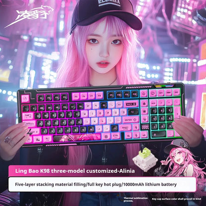 AULA LINGBAO K98 PRO Mechanical Keyboard