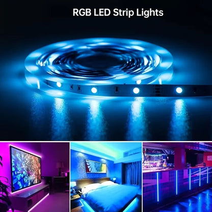 Color RGB 5050 LED Strip Bluetooth Tape With Music Sync