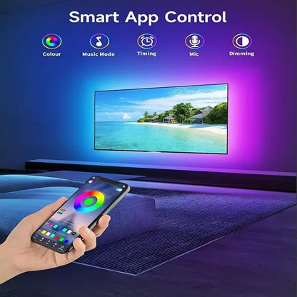 Color RGB 5050 LED Strip Bluetooth Tape With Music Sync