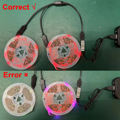 Color RGB 5050 LED Strip Bluetooth Tape With Music Sync
