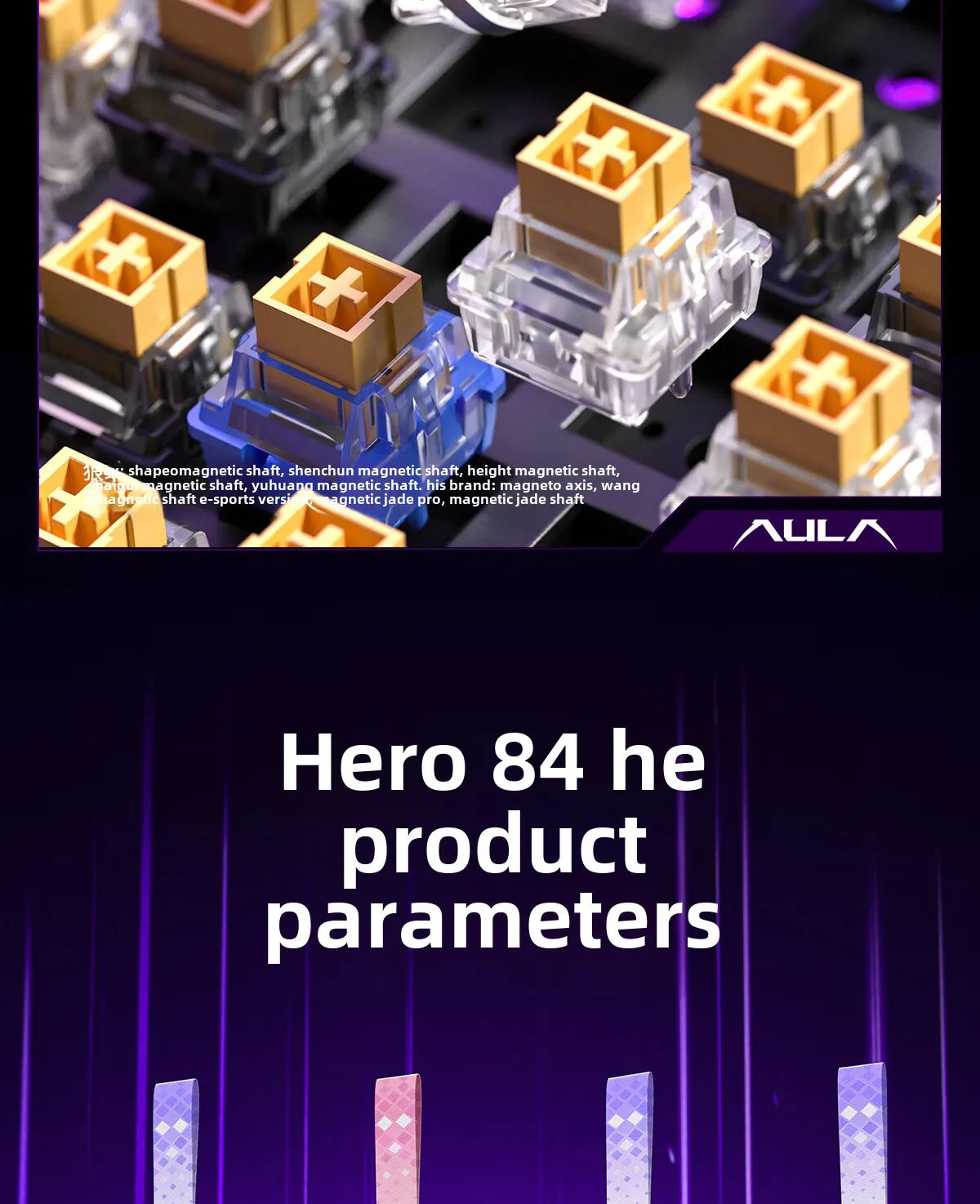 AULA HERO 84HE Keyboard + SC580 Mouse Bundle