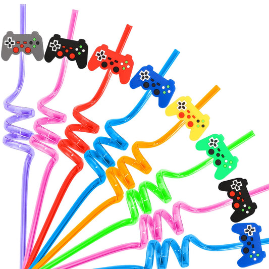 24Pcs Video Game Party  Straws